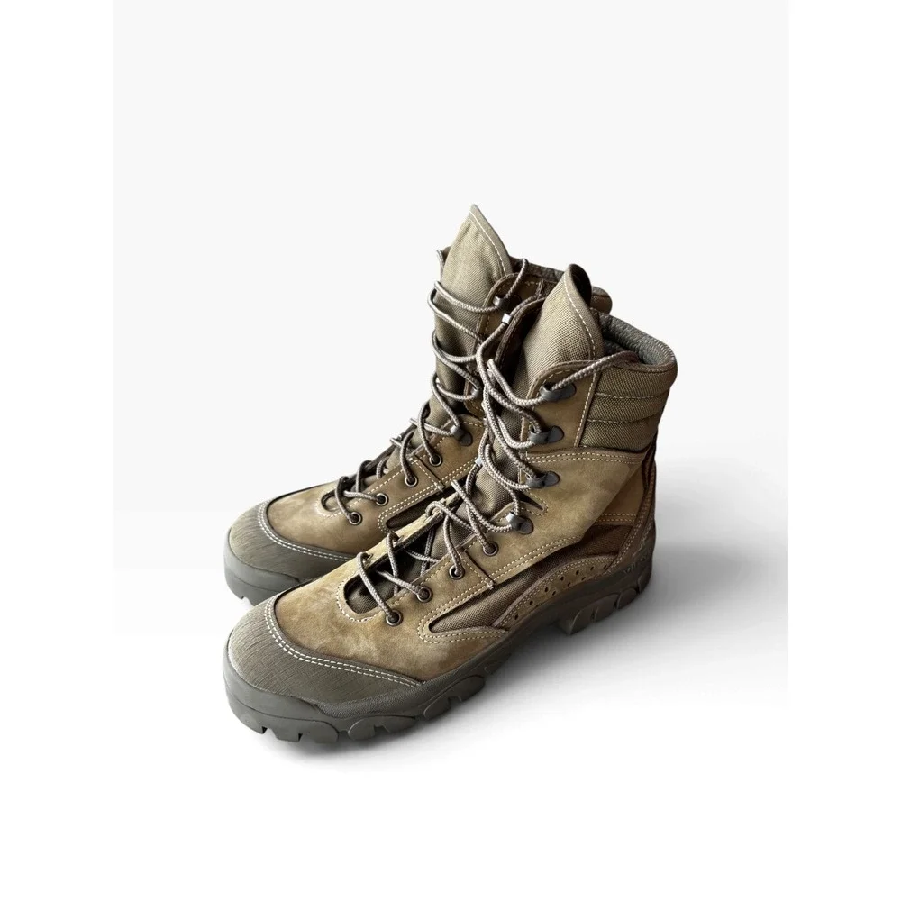 Bates E03512B USMC Lightweight Combat Boots Olive Mojave Leather Vibram Mens 9W